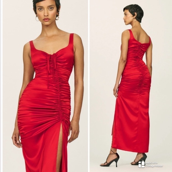 Reformation X Limited edition capsule by Laura Vassar Smithfield dress NWT - Picture 2 of 9